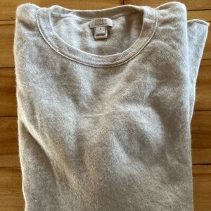 J. Crew factory cashmere tee, small, oatmeal